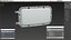 Right Rectangular Halogen H4 Truck Headlight