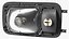 Right Rectangular Halogen H4 Truck Headlight