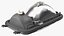 Right Rectangular Halogen H4 Truck Headlight