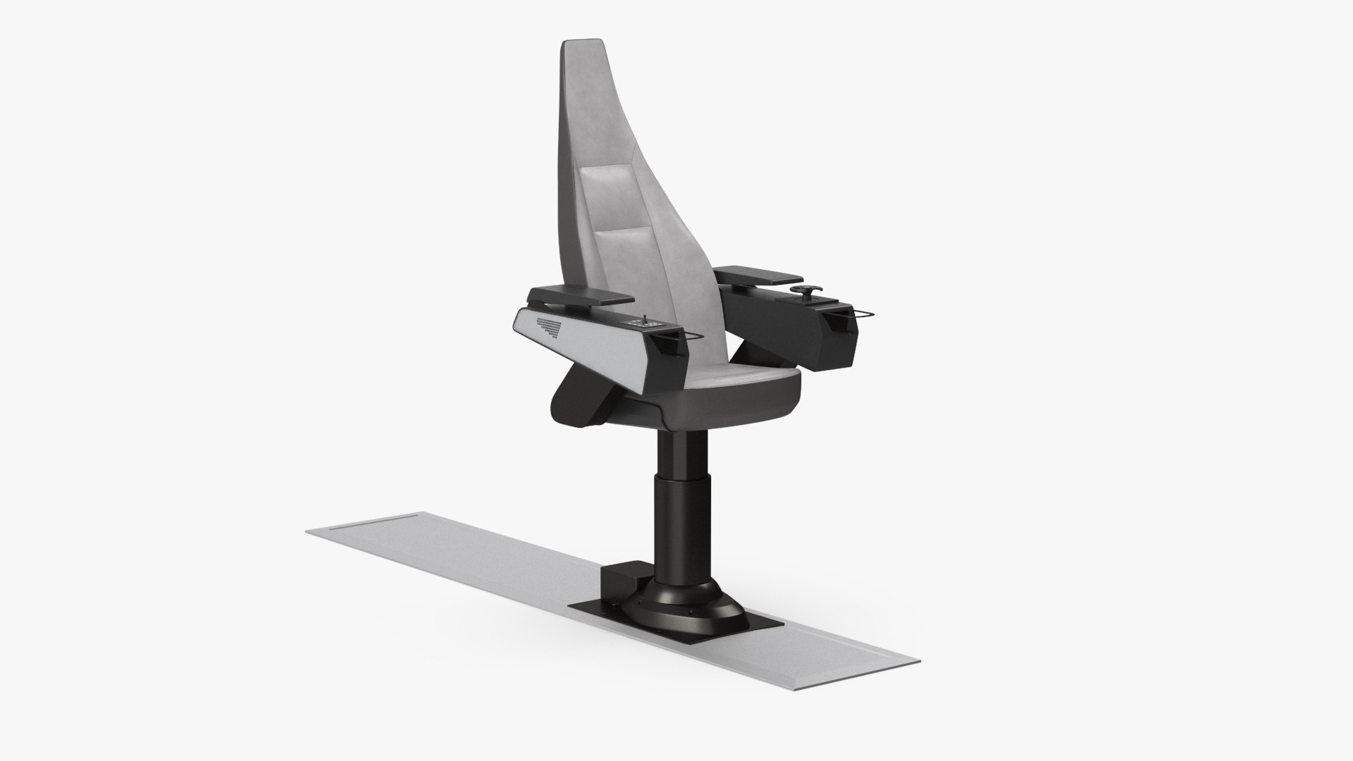 Ship Captain Chair 3D model preview