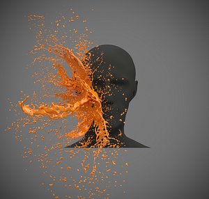 water face splash 3D model
