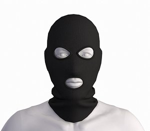 Balaclava mask black game ready