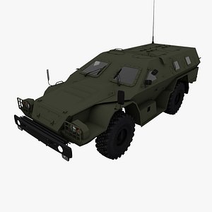 3ds max 2009 kamaz-43269 dozor vehicle