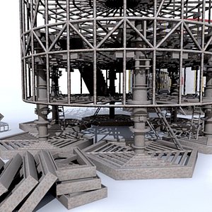 sheds construction 3d max
