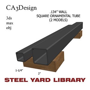 134 Wall Sq Orn Tube