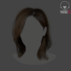 Female Long Straight Polygon Hair W Baseball Cap - Buy Royalty Free 3D  model by 3dia (@3dia) [f38d23f]