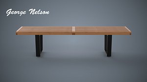 free bench george nelson 3d model