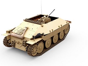 FlakPanzer Hetzer 3D model
