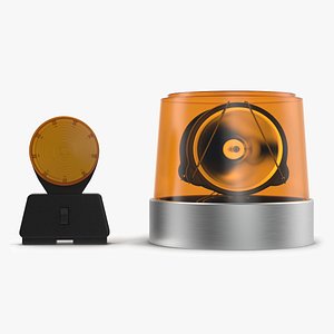 Warning Lights 3D Models Collection