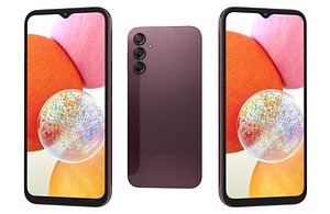 Samsung Galaxy A14 Brown Low Poly 3D model