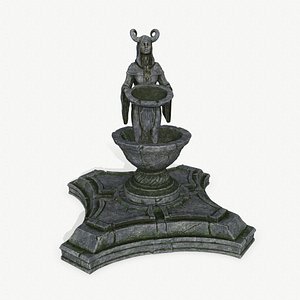 angel fountain 3D model