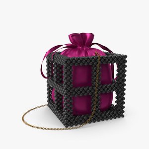 Black Beaded Bag 3D model