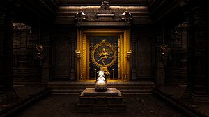Nataraja temple interior 3D model