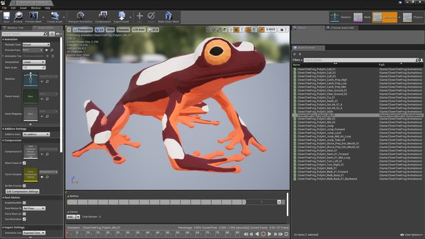 Clown Tree Frog - Animated 3D - TurboSquid 1767326