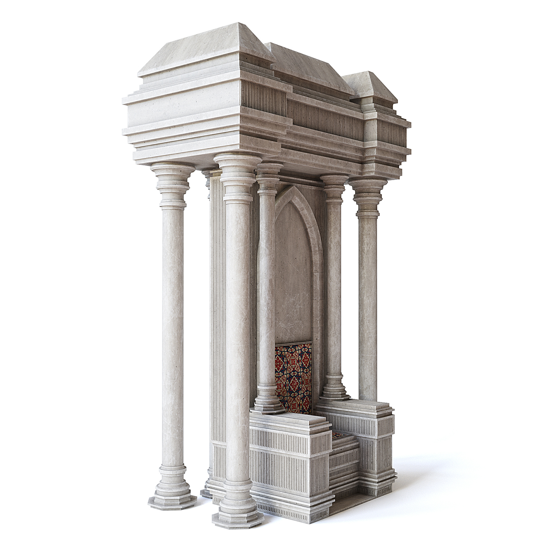 modelo 3d Trono de piedra - TurboSquid 2178825