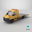 3D model Mercedes Sprinter Car Transporter  Flatbed Tow Truck