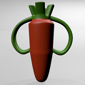 3D Nibble Teether Carrot 01 model
