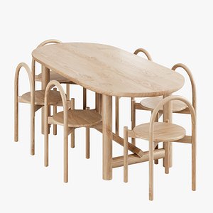 halo-chair buzzi-table 3D
