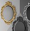 Baroque oval frame