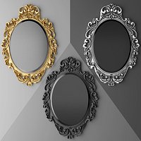 Baroque oval frame