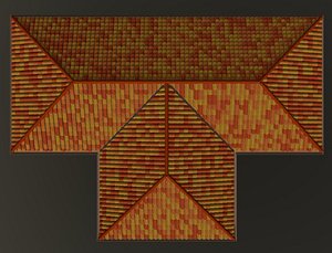 3D model Roof - clay tiles