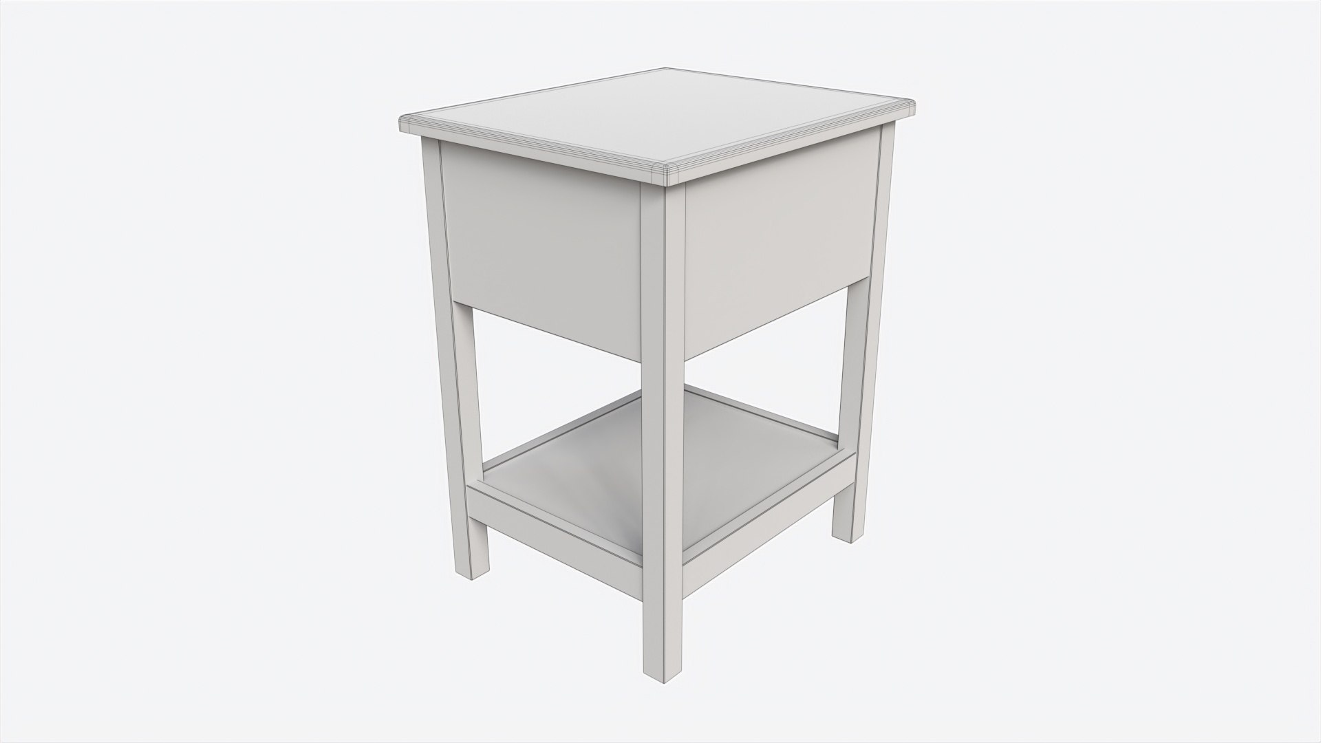 Pottery Barn Kendall Nightstand 3D Model TurboSquid 2118984