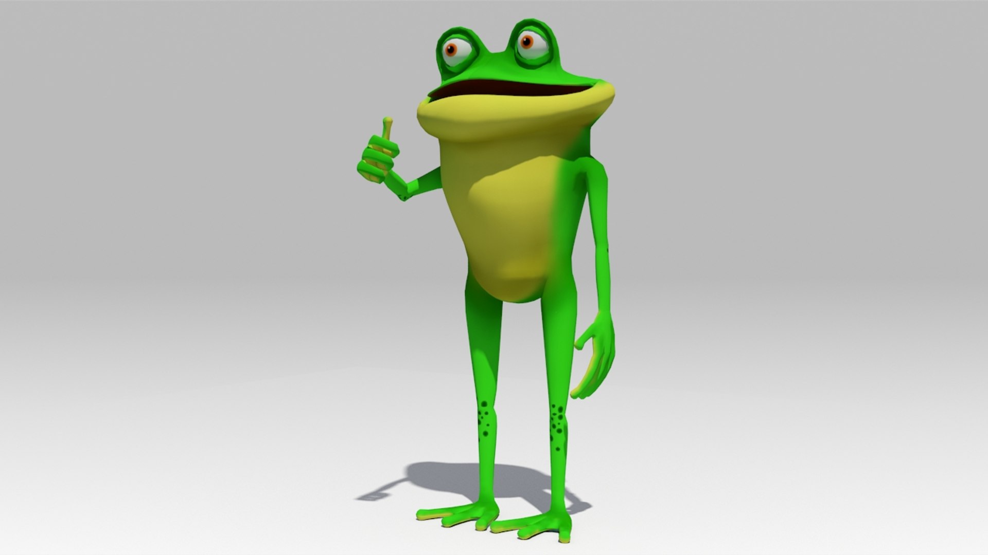 Frog Toon Animations 3D Model - TurboSquid 1153182