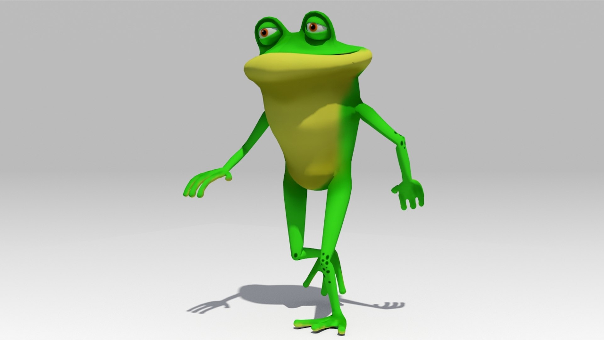 Frog toon animations 3D model - TurboSquid 1153182