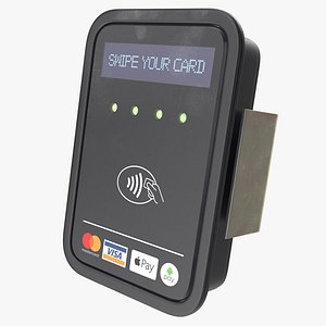 NFC Contactless Only Payment Module 3D Model