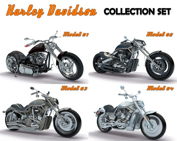 modèle 3D de Collection Harley Davidson TurboSquid 1164392
