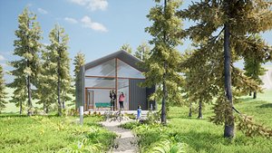 3D Smallhouse1f52m2 model