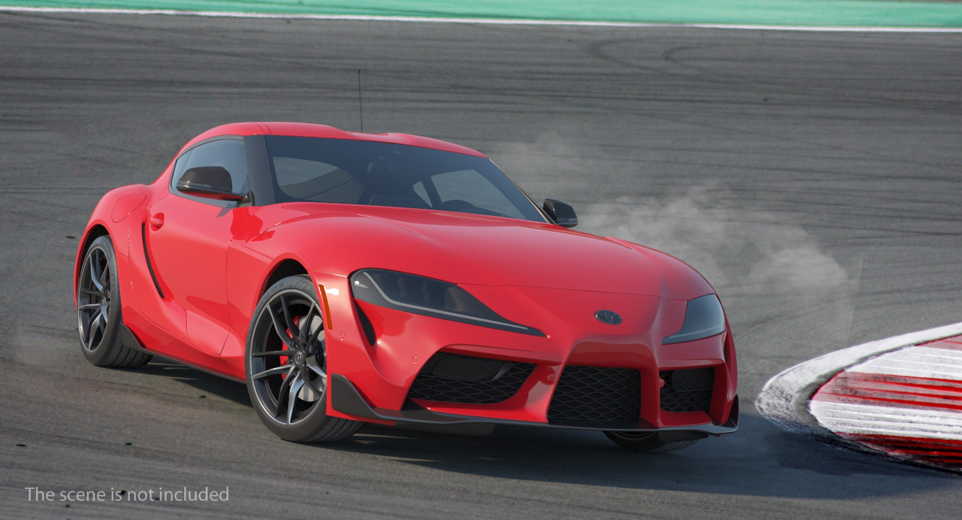 Toyota Supra 2019 Rigged 3D model preview