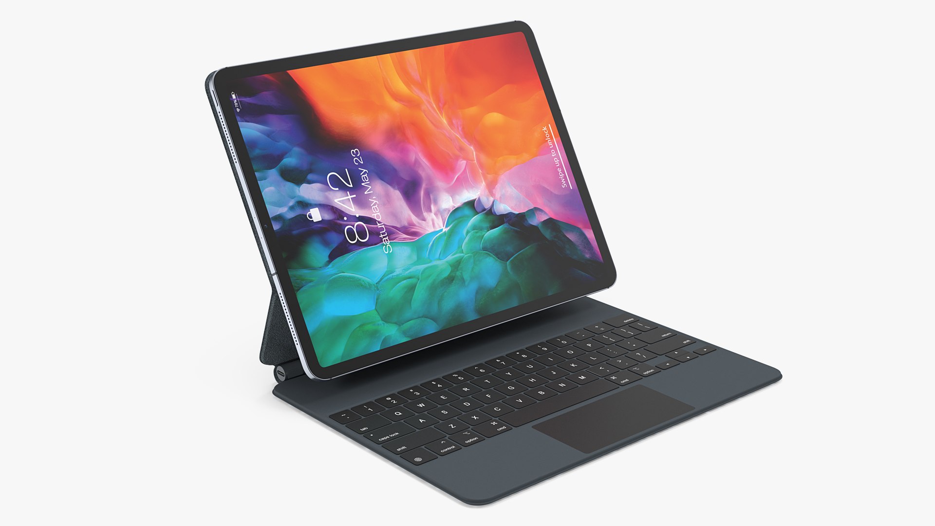 iPad Pro 12 9 inch with Magic Keyboard 3D model preview