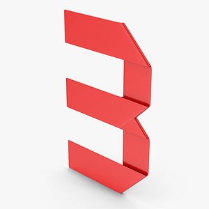 Ribbon Number 3 3D model