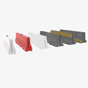 Road Barriers 3D