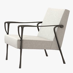 3D HOLLY HUNT Dublin Lounge Chair