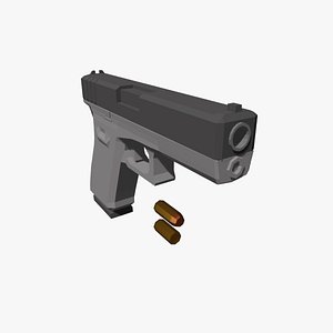 Glock20LowPoly 3D model