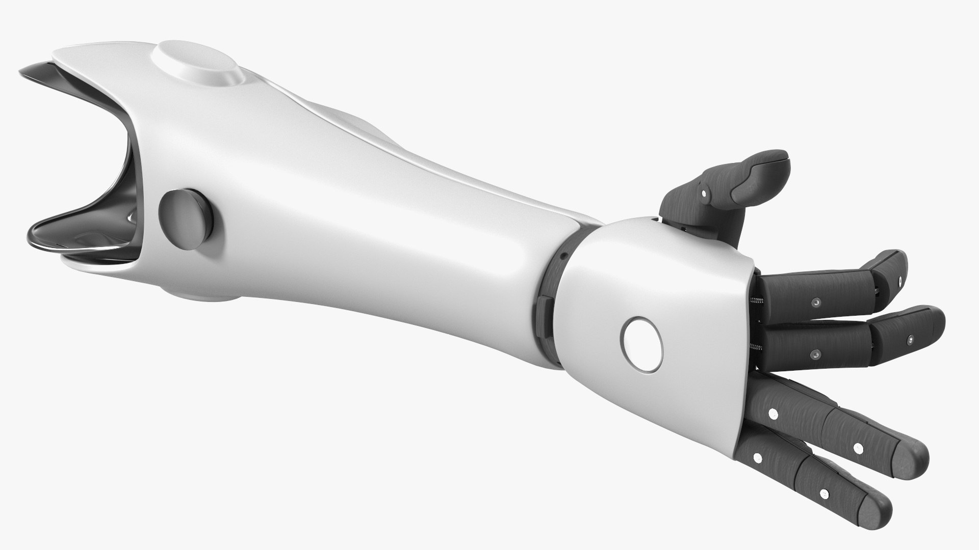 Prosthetic Arm Rigged 3D model preview