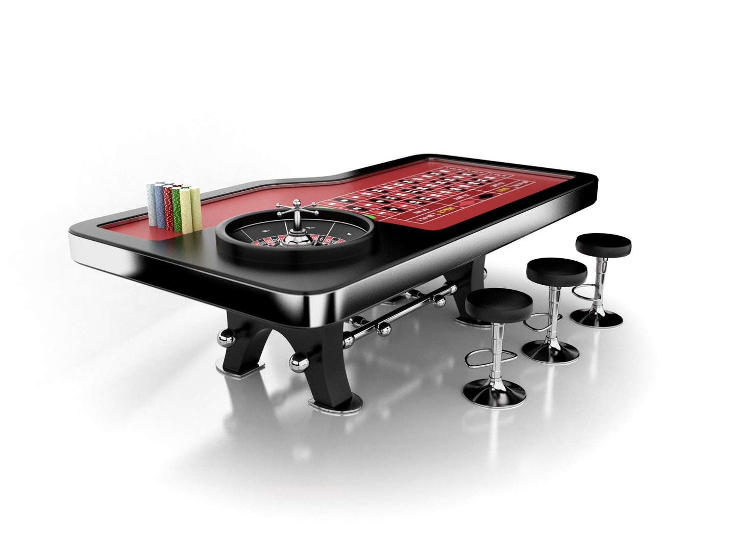 Roulette Table Set 3ds