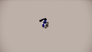 3D lug type butterfly valve model