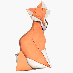 3D Origami Fox model