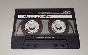 3d cassette tape model