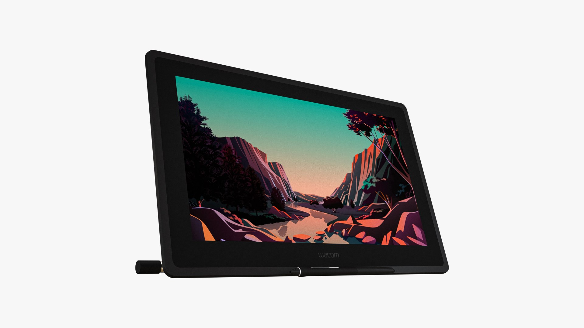 3D Wacom Cintiq 22 Set - TurboSquid 2103987