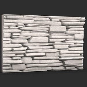 3D Stone Wall 46 model
