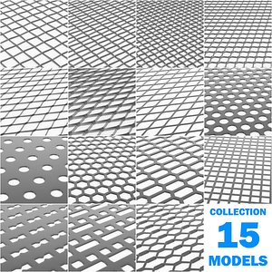3D model lattices tiles