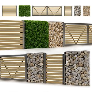 Gabion fence
