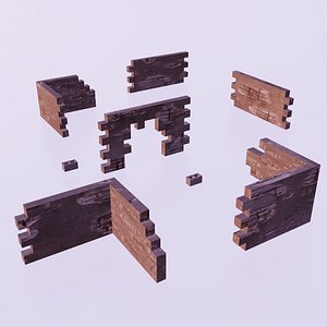 3D walls modular model