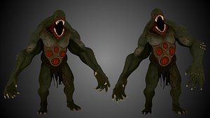 3D Mutant Monster Creature model