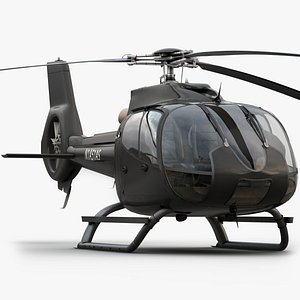 3d model eurocopter ec 130 private