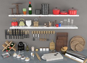 3D model Kitchen collection 3D model